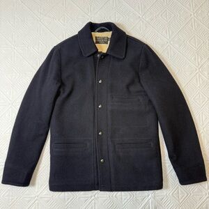 J. Crew Wool Sherpa Lined Skiff Jacket Size S Navy